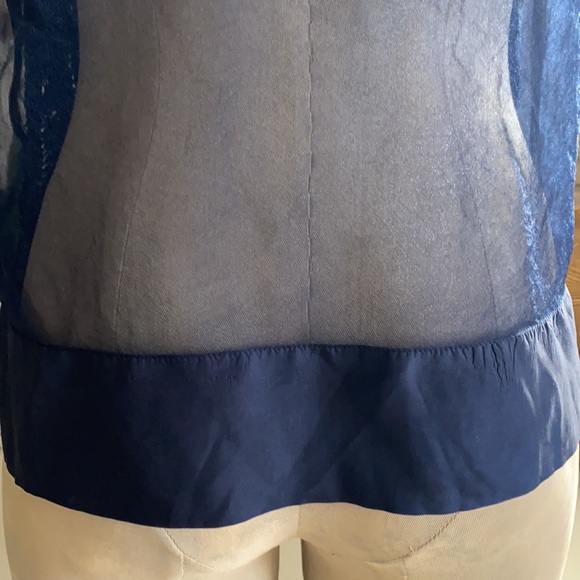 ❤️… Allsaints Blue Hand Embellished Top - Picture 5 of 6